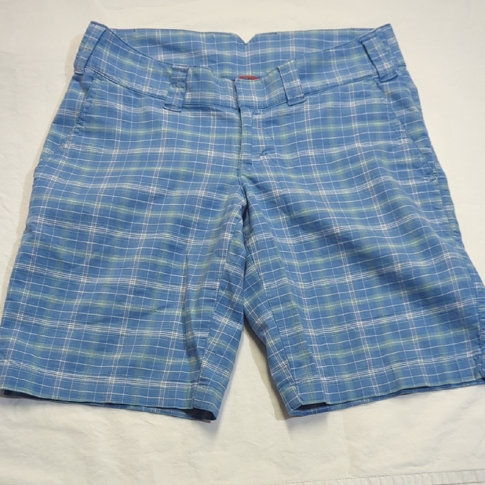 The North Face Blue Plaid Shorts